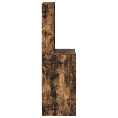vidaXL Highboard Smoked oak 40 x 41 x 135 cm Engineered wood