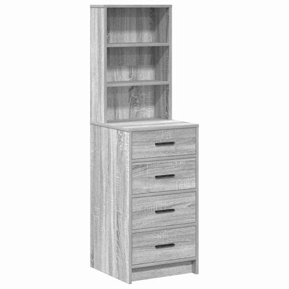 vidaXL Highboard Grey sonoma 40 x 41 x 135 cm Engineered wood