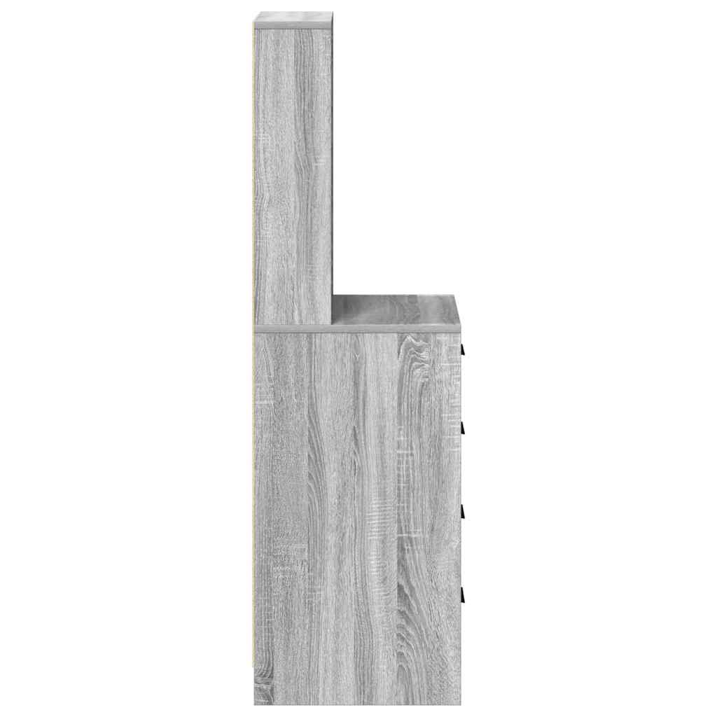 vidaXL Highboard Grey sonoma 40 x 41 x 135 cm Engineered wood