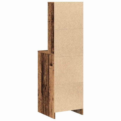 vidaXL Highboard with Drawer Old wood 40 x 41 x 135 cm Engineered wood