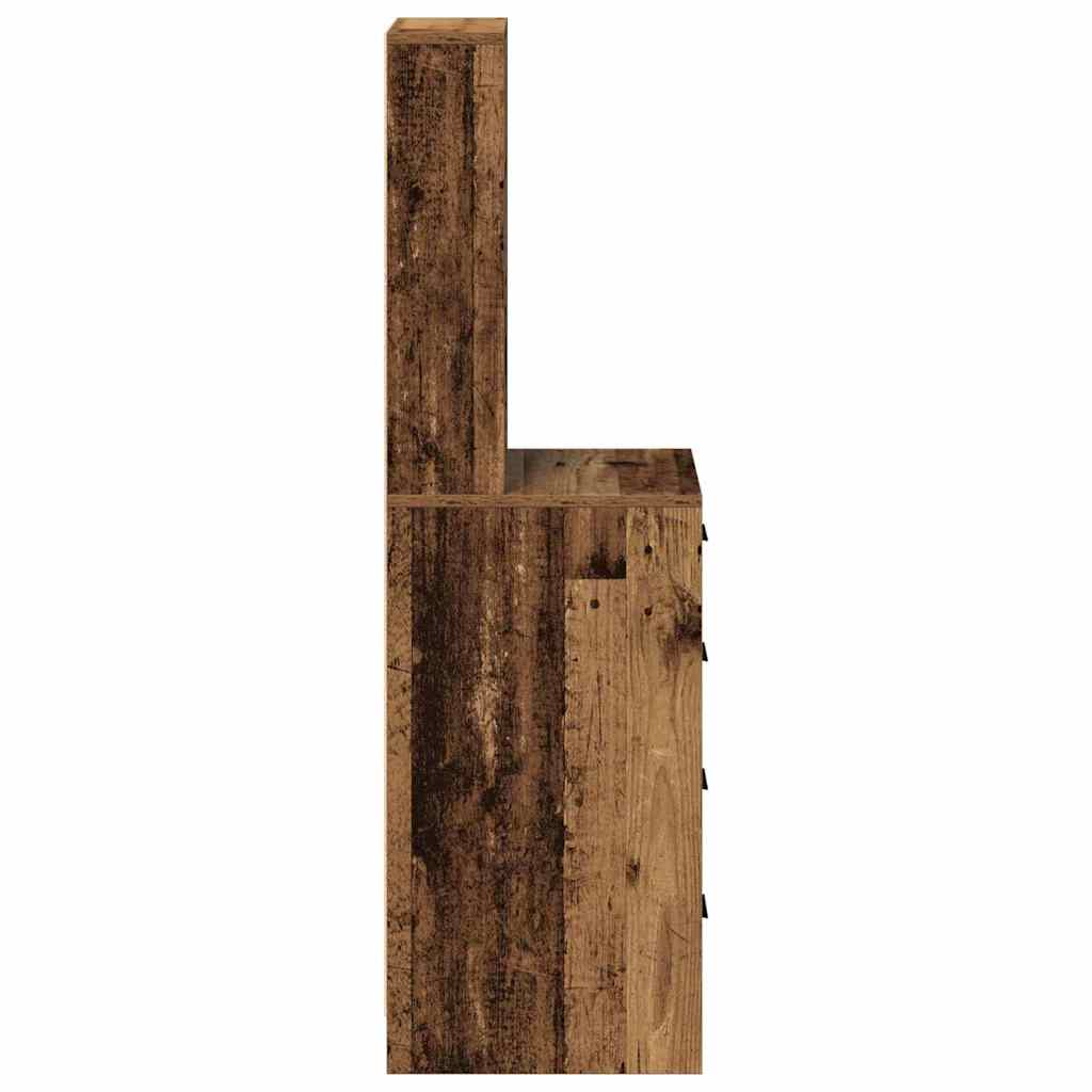 vidaXL Highboard with Drawer Old wood 40 x 41 x 135 cm Engineered wood