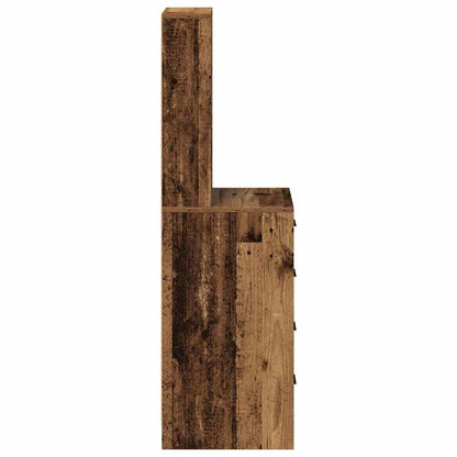 vidaXL Highboard with Drawer Old wood 40 x 41 x 135 cm Engineered wood