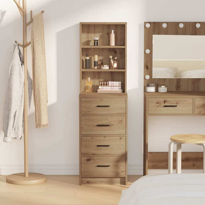 vidaXL Highboard Artisan oak 40 x 41 x 135 cm Engineered wood