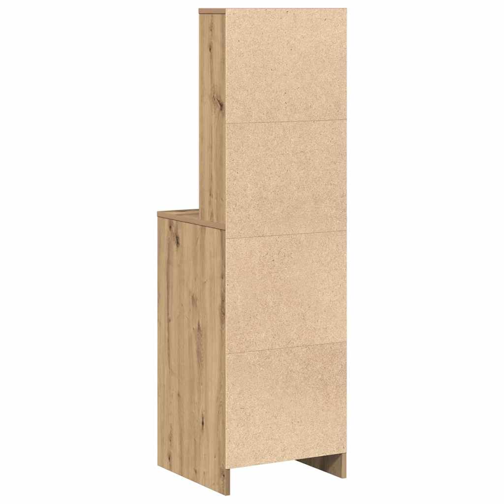 vidaXL Highboard Artisan oak 40 x 41 x 135 cm Engineered wood