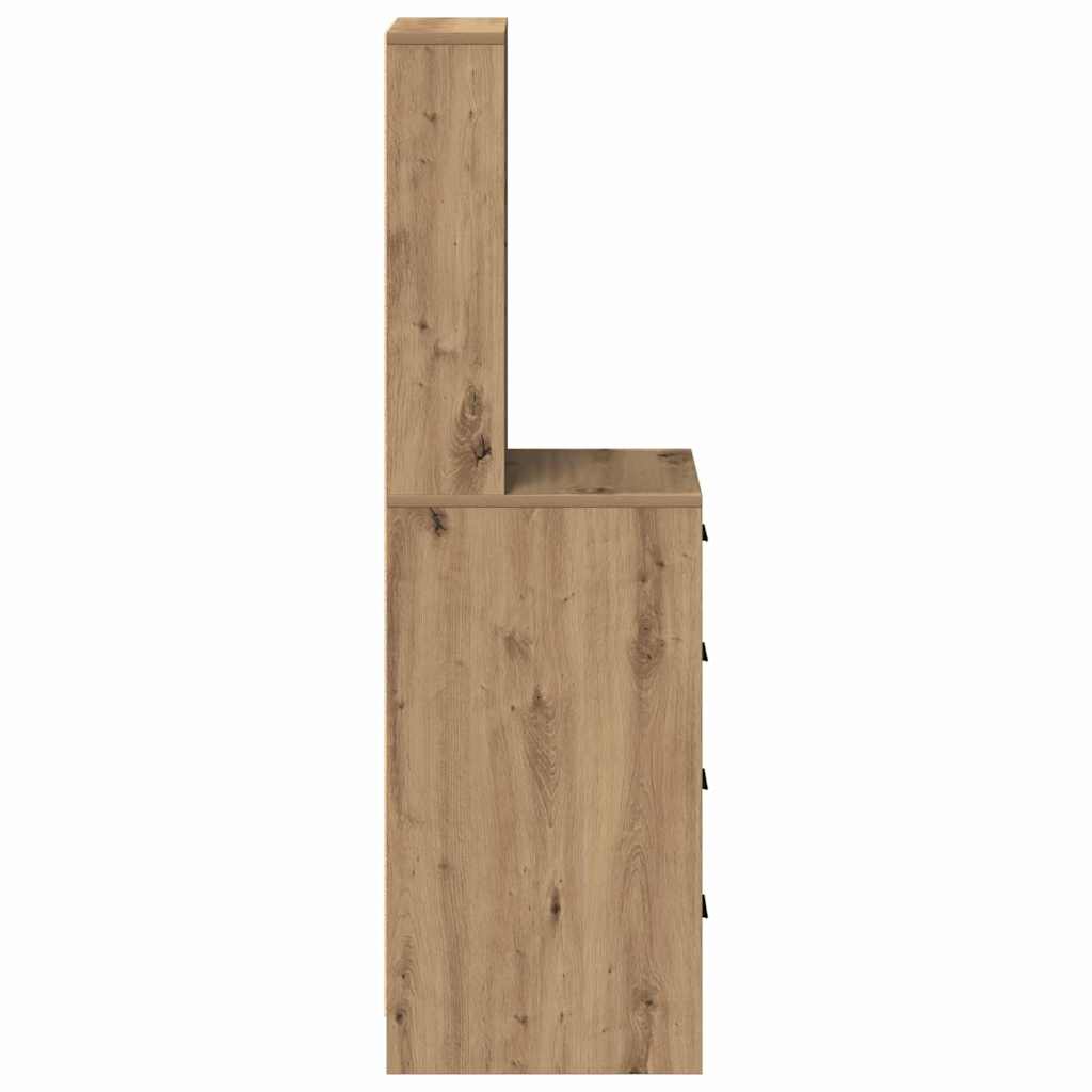 vidaXL Highboard Artisan oak 40 x 41 x 135 cm Engineered wood