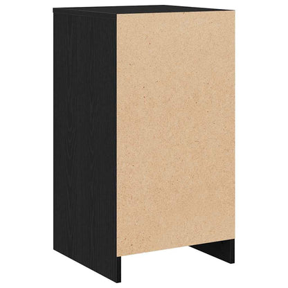 vidaXL Sideboard with Drawer Black oak 40 x 41 x 75 cm Engineered wood