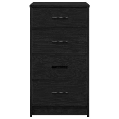 vidaXL Sideboard with Drawer Black oak 40 x 41 x 75 cm Engineered wood