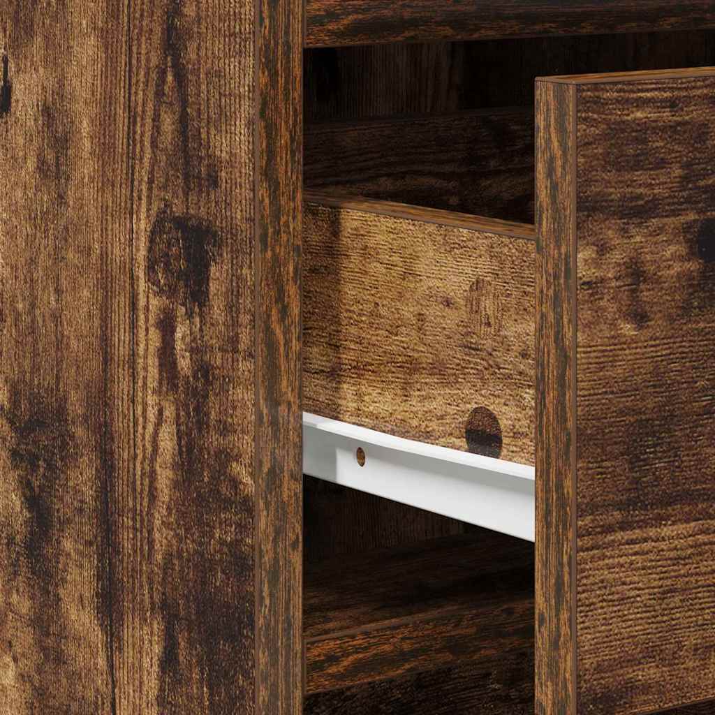 vidaXL Sideboard Smoked oak 40 x 41 x 75 cm Engineered Wood