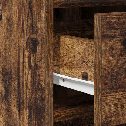 vidaXL Sideboard Smoked oak 40 x 41 x 75 cm Engineered Wood
