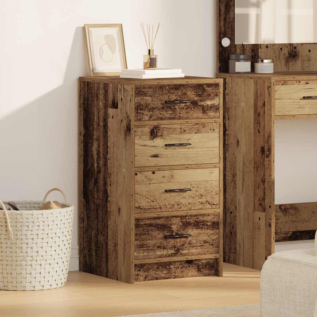 vidaXL Sideboard with Drawer Old wood 40 x 41 x 75 cm Engineered wood