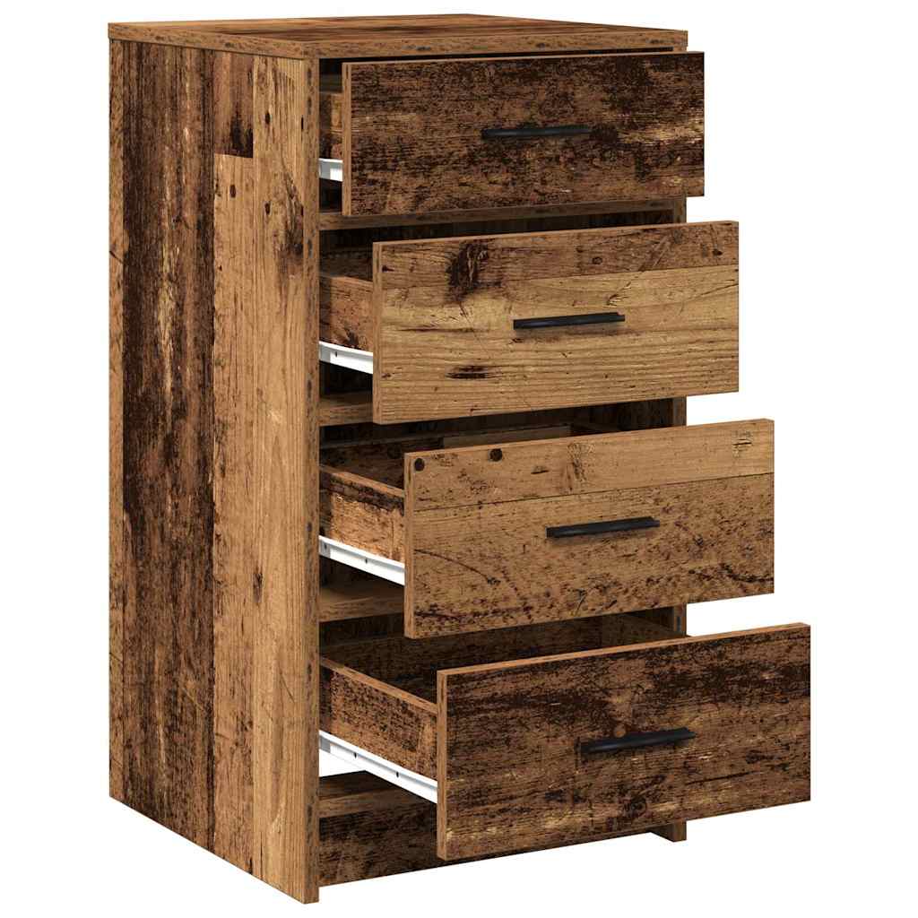 vidaXL Sideboard with Drawer Old wood 40 x 41 x 75 cm Engineered wood