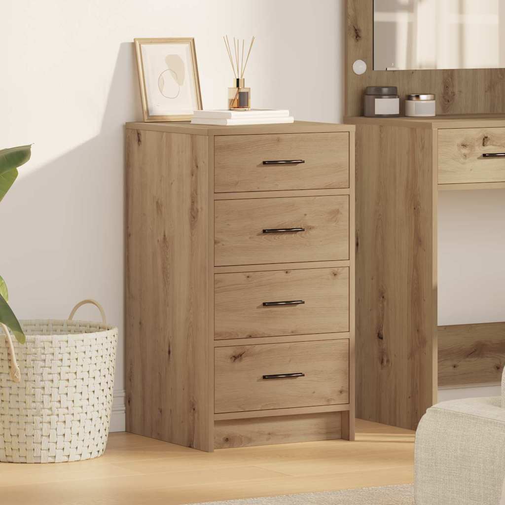 vidaXL Sideboard Artisan oak 40 x 41 x 75 cm Engineered Wood