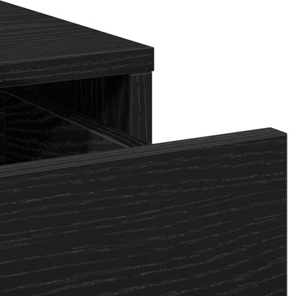 vidaXL Sideboard Black Oak 40 x 40.5 x 75 cm Engineered wood