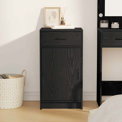 vidaXL Sideboard Black Oak 40 x 40.5 x 75 cm Engineered wood