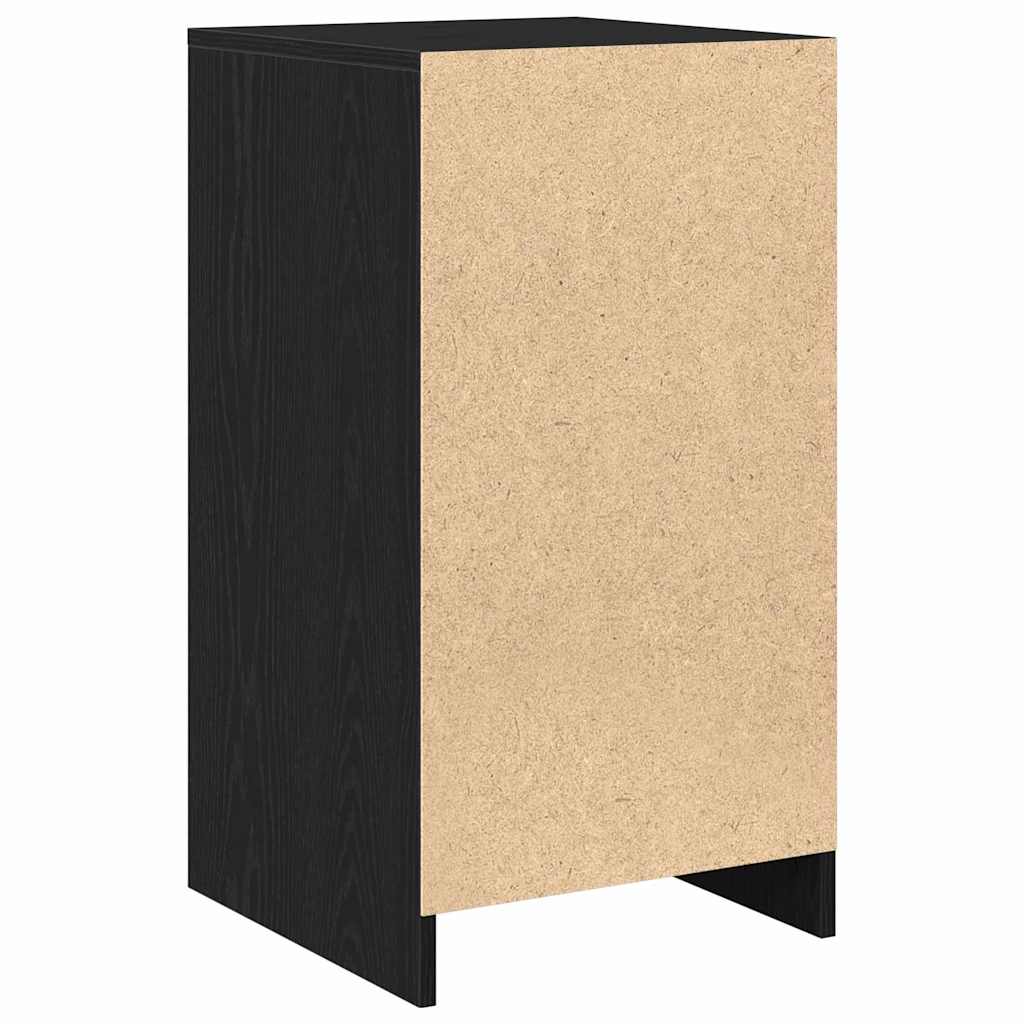 vidaXL Sideboard Black Oak 40 x 40.5 x 75 cm Engineered wood