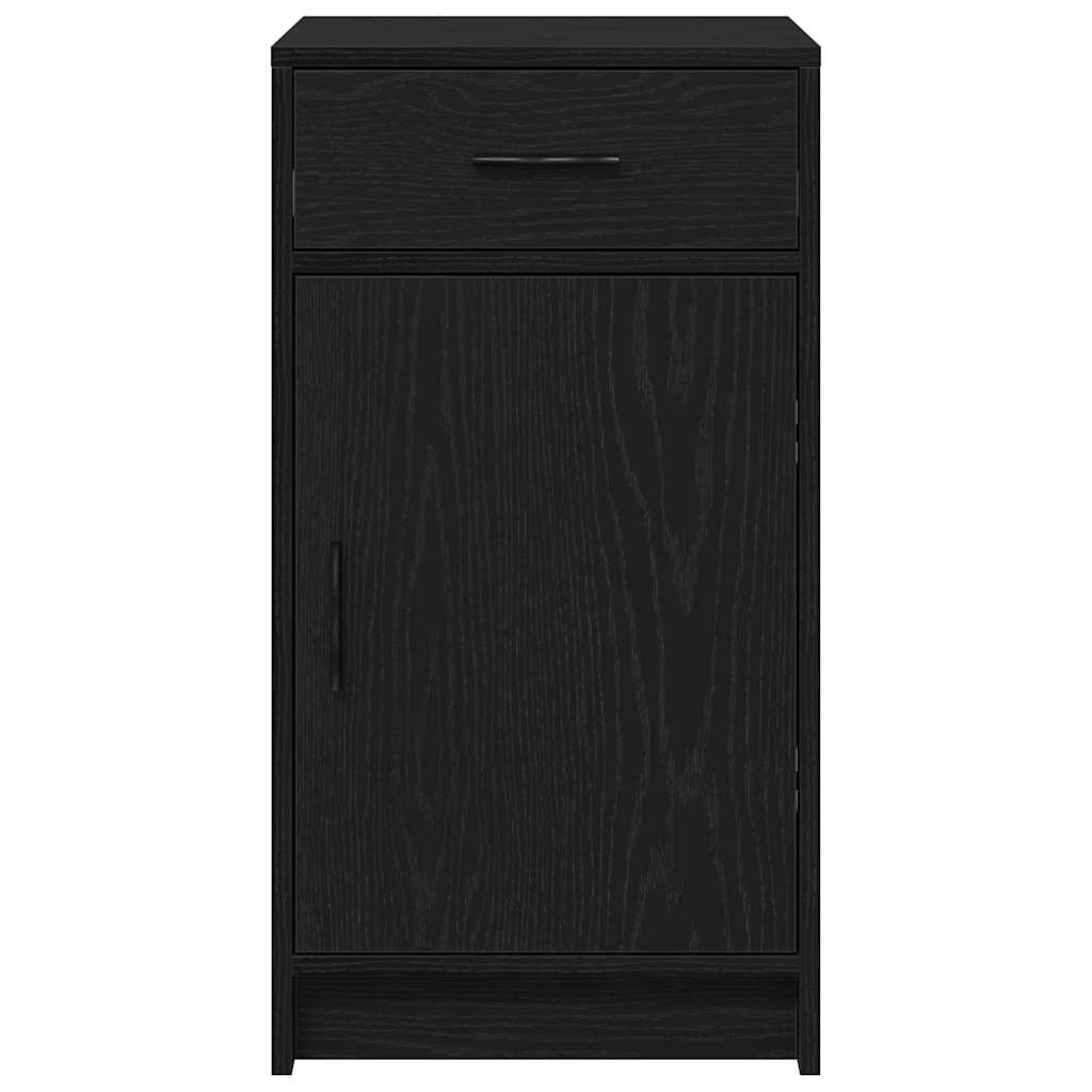 vidaXL Sideboard Black Oak 40 x 40.5 x 75 cm Engineered wood