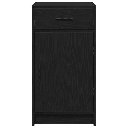 vidaXL Sideboard Black Oak 40 x 40.5 x 75 cm Engineered wood