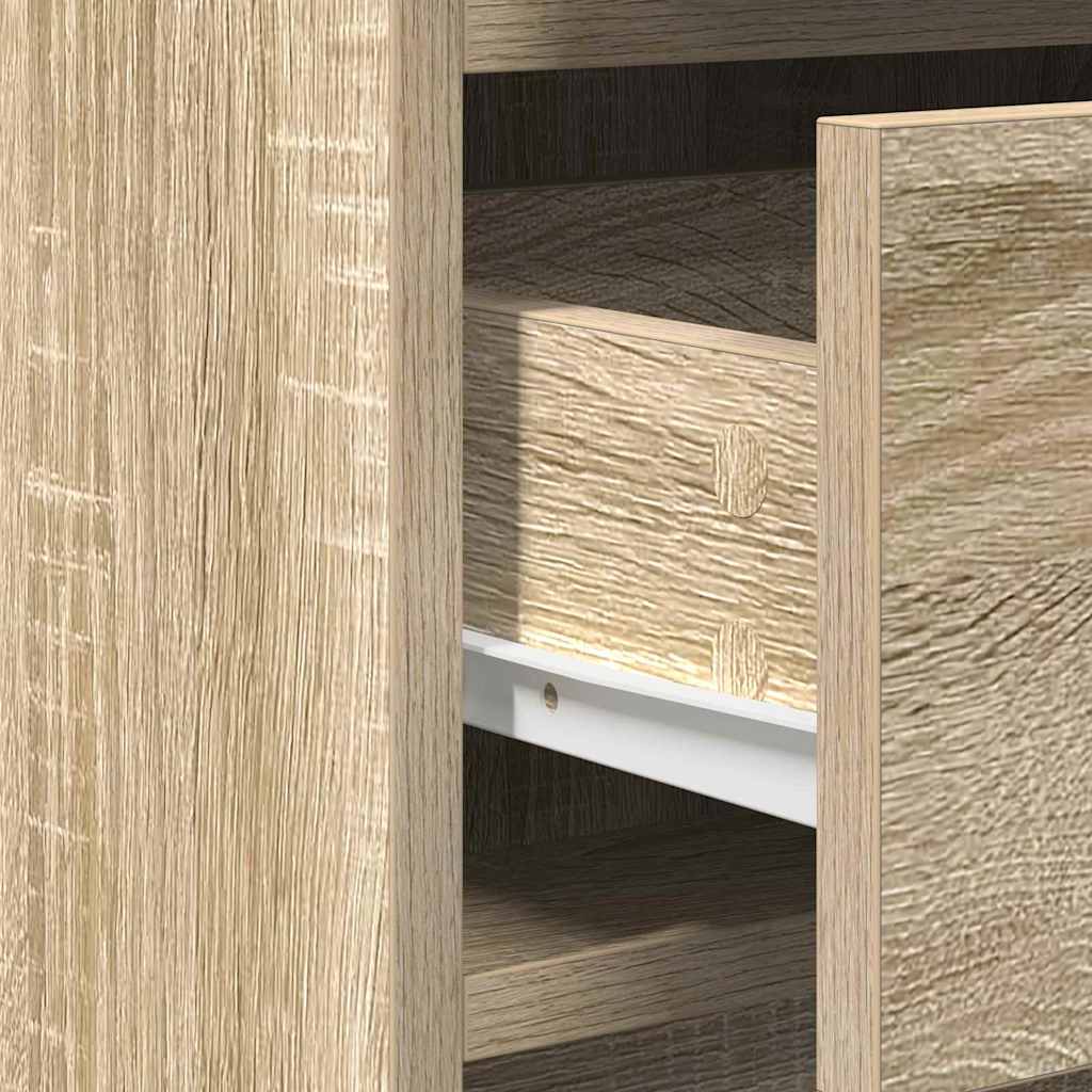 vidaXL Sideboard Sonoma Oak 40 x 40.5 x 75 cm Engineered wood