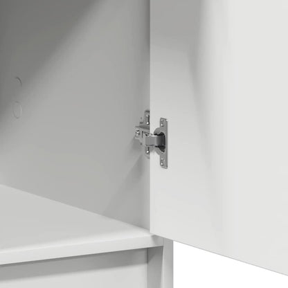 vidaXL Highboard with Drawer White 40 x 40.5 x 135 cm Engineered Wood