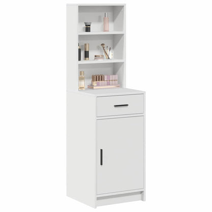 vidaXL Highboard with Drawer White 40 x 40.5 x 135 cm Engineered Wood