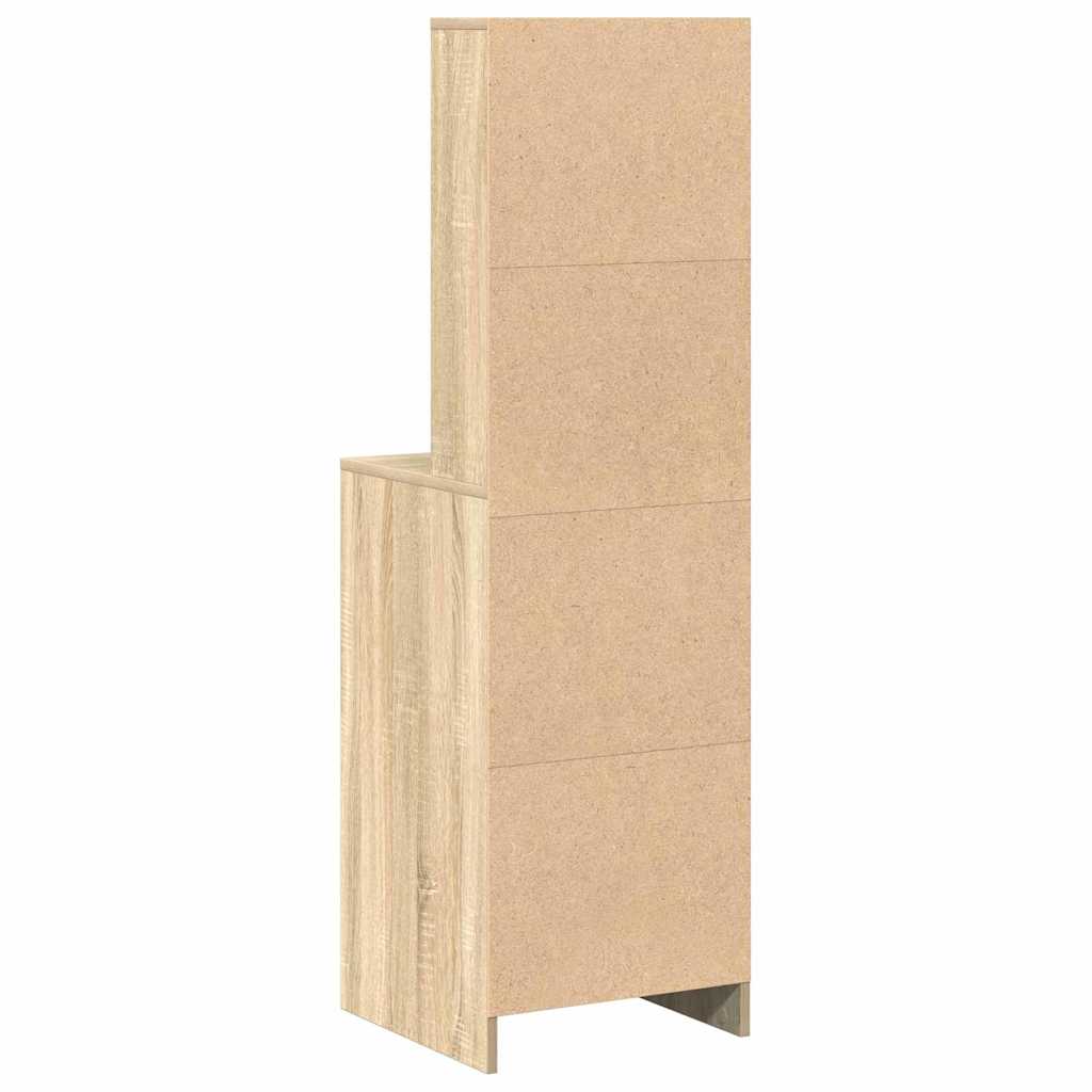 vidaXL Highboard Sonoma Oak 40 x 40.5 x 135 cm Engineered Wood