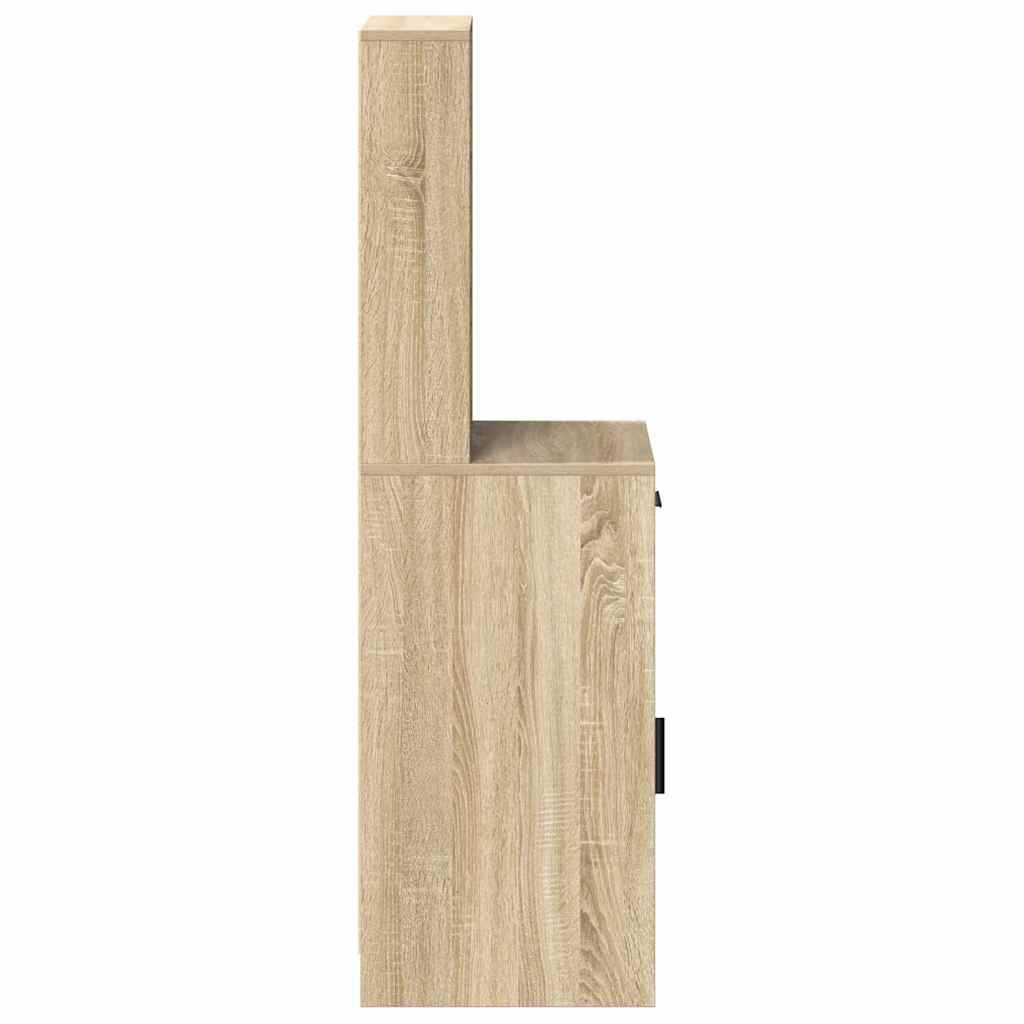 vidaXL Highboard Sonoma Oak 40 x 40.5 x 135 cm Engineered Wood