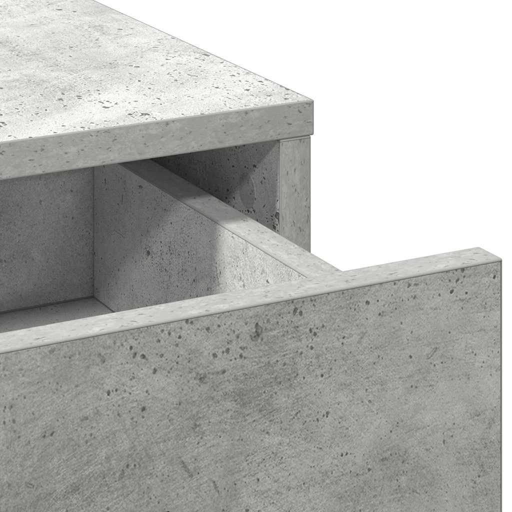 vidaXL Highboard Concrete Grey 40 x 40.5 x 135 cm Engineered Wood