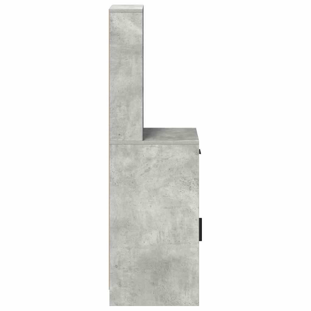 vidaXL Highboard Concrete Grey 40 x 40.5 x 135 cm Engineered Wood