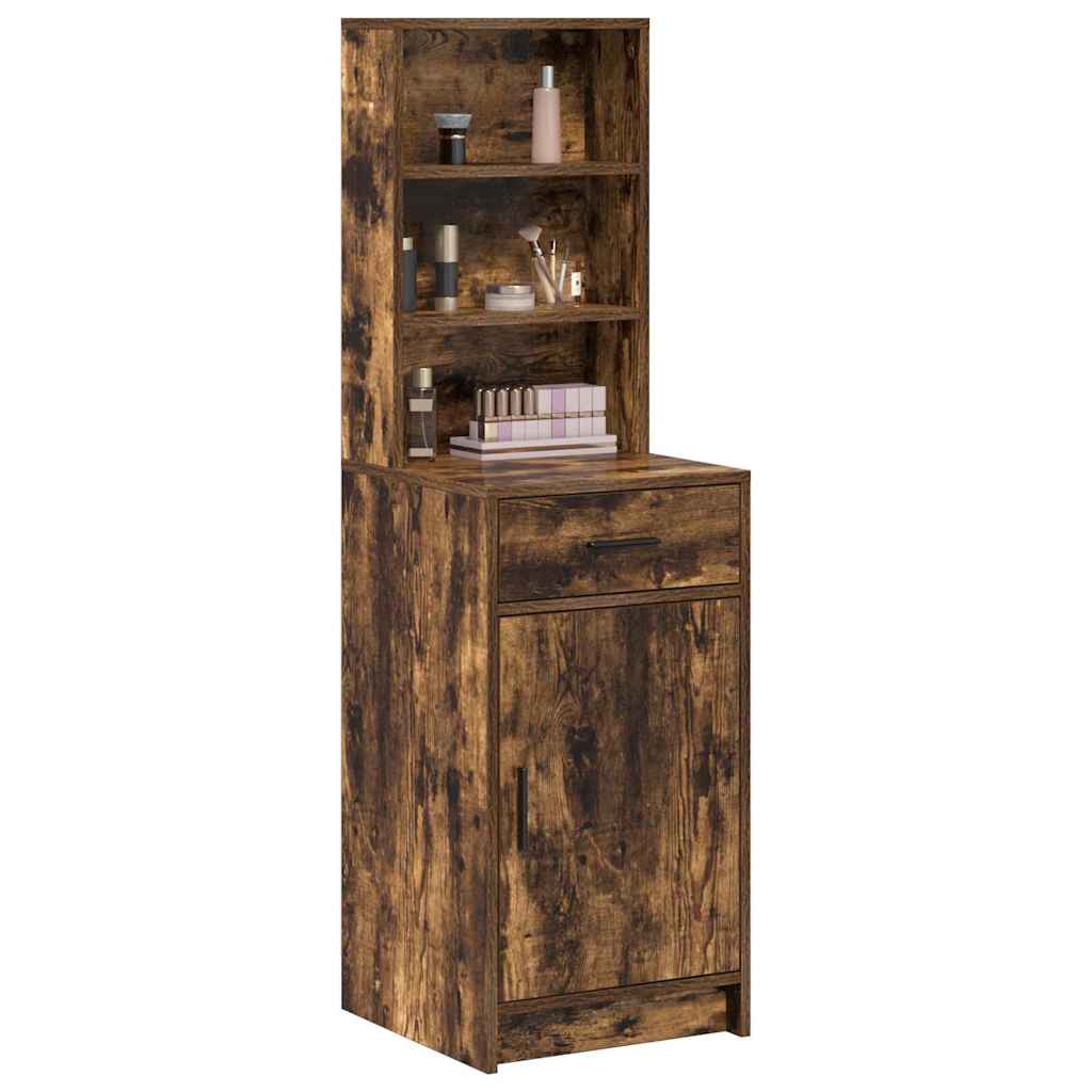 vidaXL Highboard Smoked Oak 40 x 40.5 x 135 cm Engineered Wood