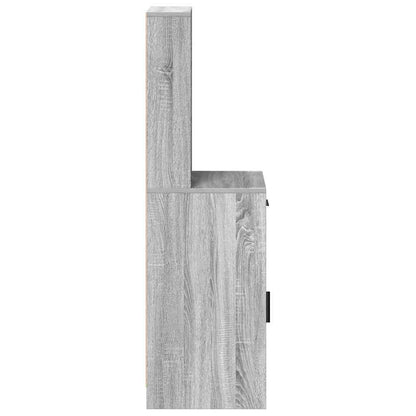 vidaXL Highboard Grey Sonoma 40 x 40.5 x 135 cm Engineered Wood