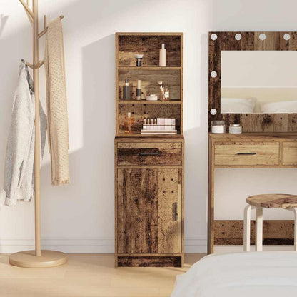 vidaXL Highboard Old Wood 40 x 40.5 x 135 cm Engineered Wood
