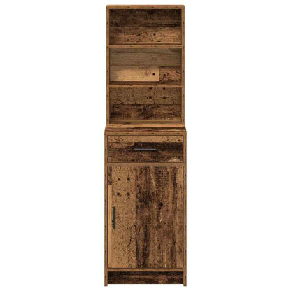 vidaXL Highboard Old Wood 40 x 40.5 x 135 cm Engineered Wood
