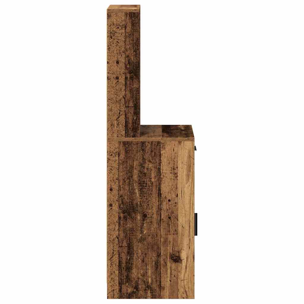 vidaXL Highboard Old Wood 40 x 40.5 x 135 cm Engineered Wood
