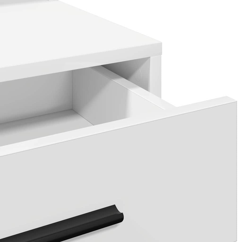 vidaXL Dressing Table White 79 x 41 x 135 cm Engineered Wood