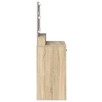 vidaXL Dressing Table Sonoma Oak 79 x 41 x 135 cm Engineered Wood