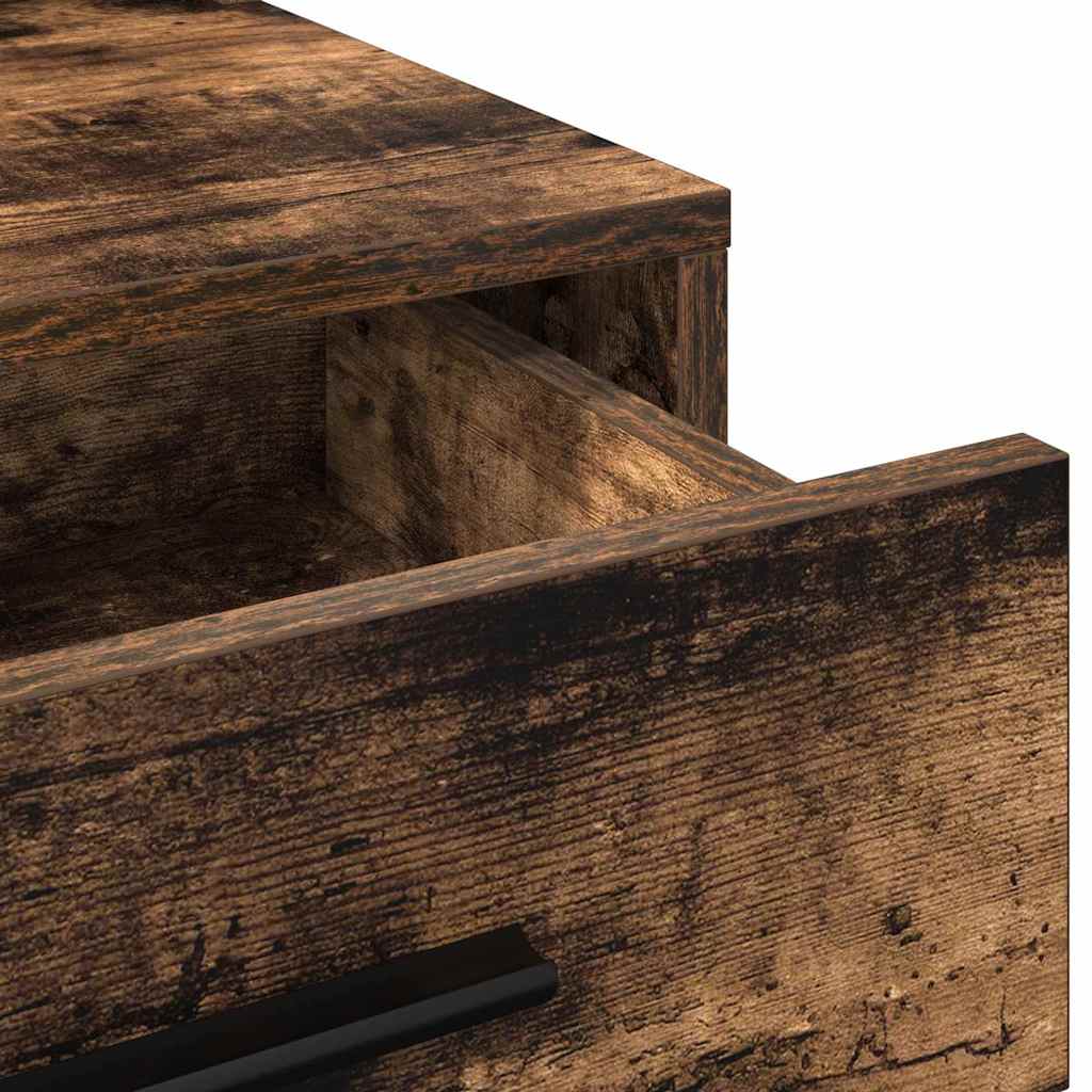 vidaXL Dressing Table Smoked Oak 79 x 41 x 135 cm Engineered Wood