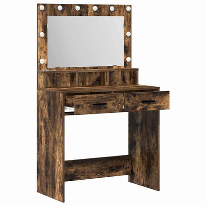 vidaXL Dressing Table Smoked Oak 79 x 41 x 135 cm Engineered Wood