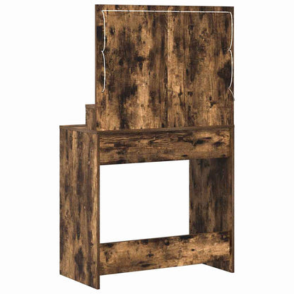 vidaXL Dressing Table Smoked Oak 79 x 41 x 135 cm Engineered Wood