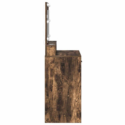vidaXL Dressing Table Smoked Oak 79 x 41 x 135 cm Engineered Wood