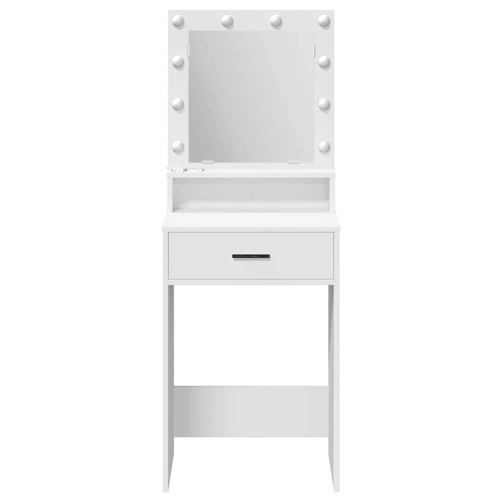 vidaXL Dressing Table White 50 x 41 x 135 cm Engineered Wood