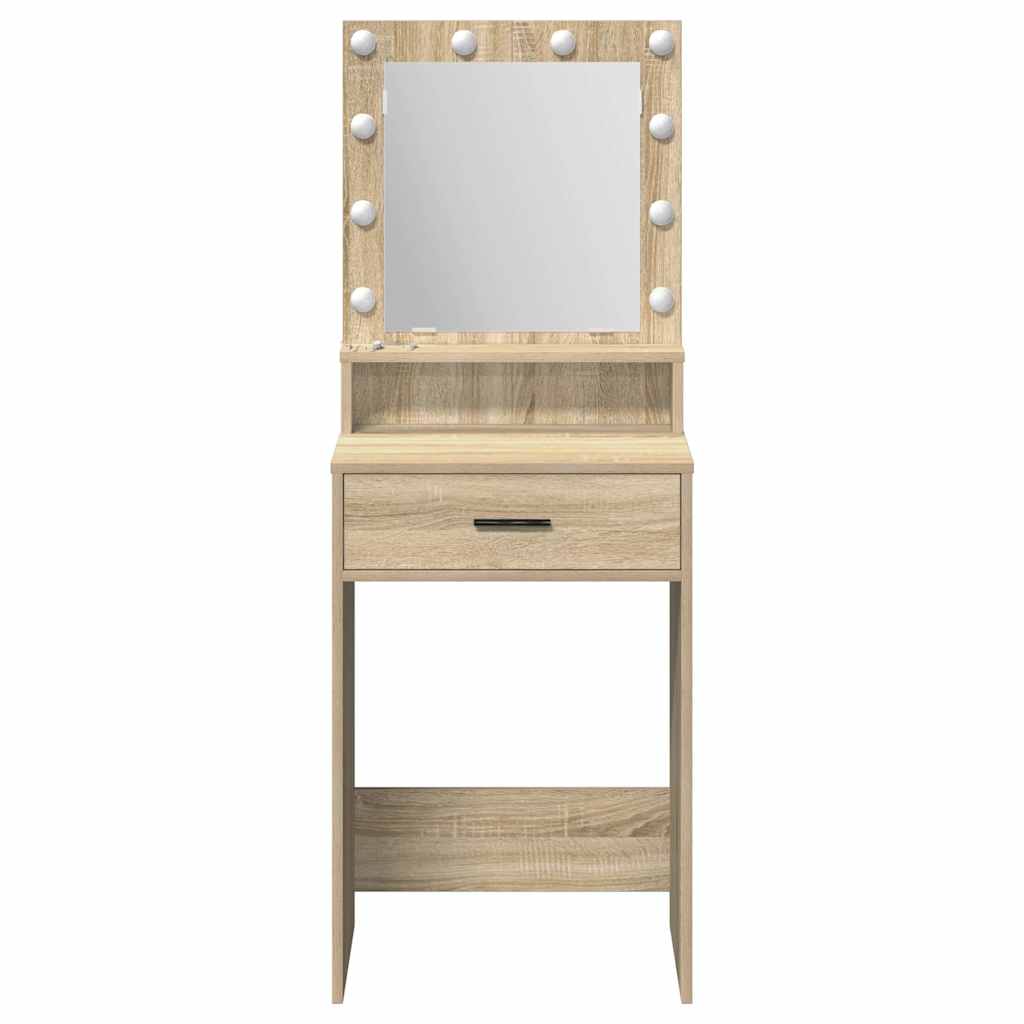 vidaXL Dressing Table Sonoma Oak 50 x 41 x 135 cm Engineered Wood