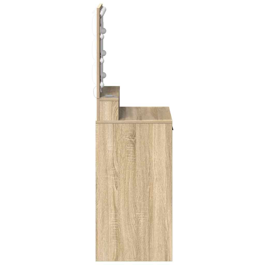 vidaXL Dressing Table Sonoma Oak 50 x 41 x 135 cm Engineered Wood