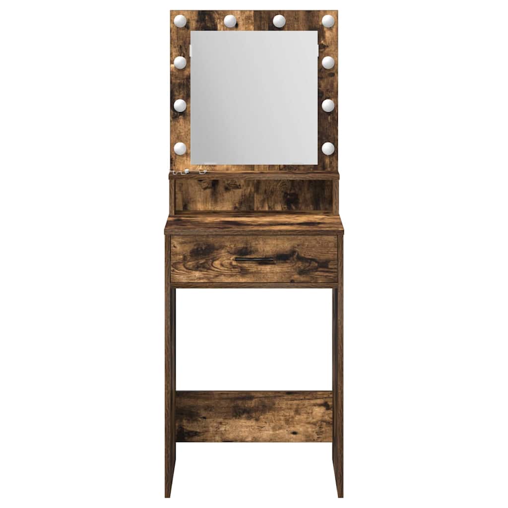 vidaXL Dressing Table Smoked Oak 50 x 41 x 135 cm Engineered Wood