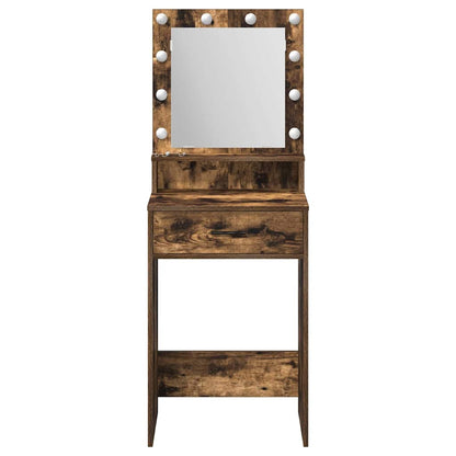 vidaXL Dressing Table Smoked Oak 50 x 41 x 135 cm Engineered Wood