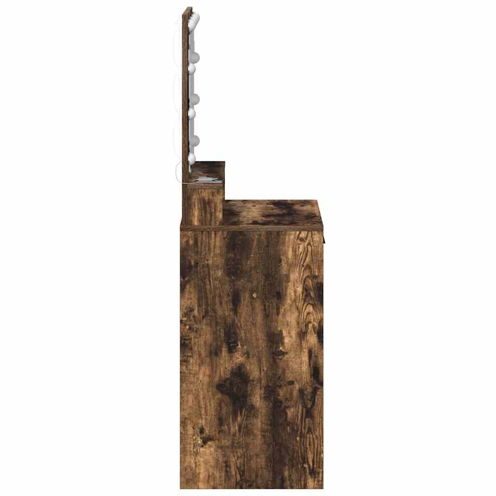 vidaXL Dressing Table Smoked Oak 50 x 41 x 135 cm Engineered Wood