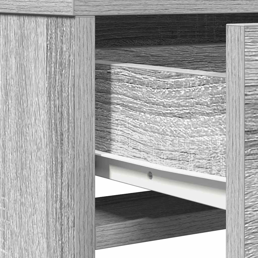 vidaXL Dressing Table Grey Sonoma 50 x 41 x 135 cm Engineered Wood