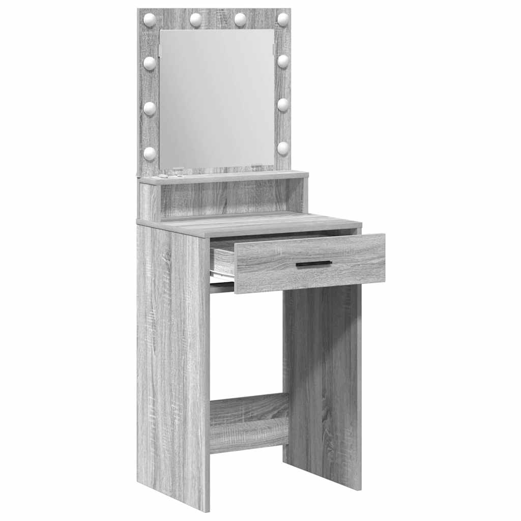 vidaXL Dressing Table Grey Sonoma 50 x 41 x 135 cm Engineered Wood