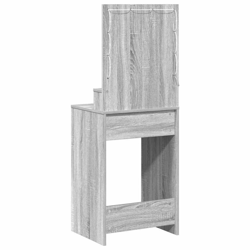 vidaXL Dressing Table Grey Sonoma 50 x 41 x 135 cm Engineered Wood