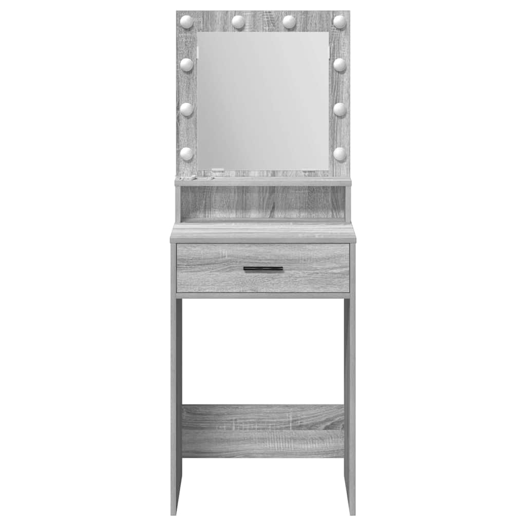 vidaXL Dressing Table Grey Sonoma 50 x 41 x 135 cm Engineered Wood
