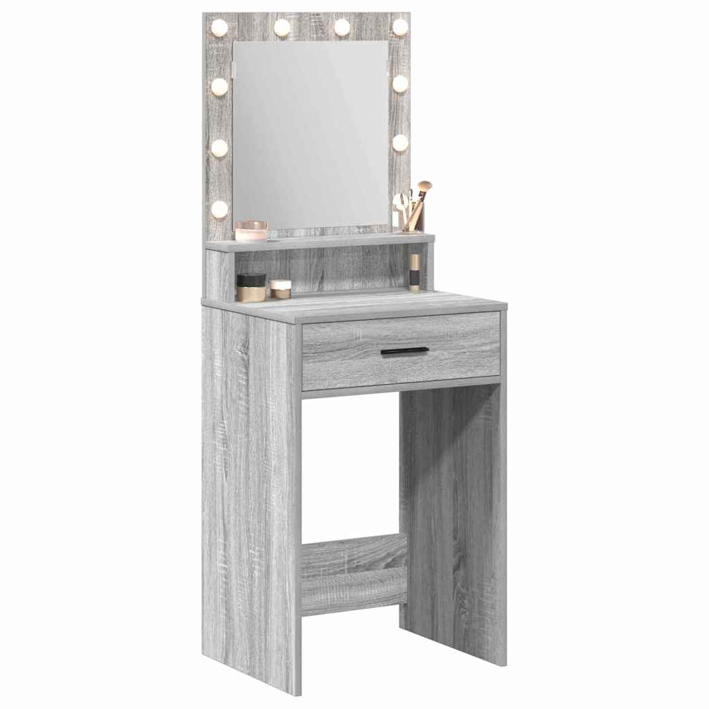 vidaXL Dressing Table Grey Sonoma 50 x 41 x 135 cm Engineered Wood